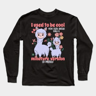 I used to be cool now I just argue with a miniature version of myself. Long Sleeve T-Shirt